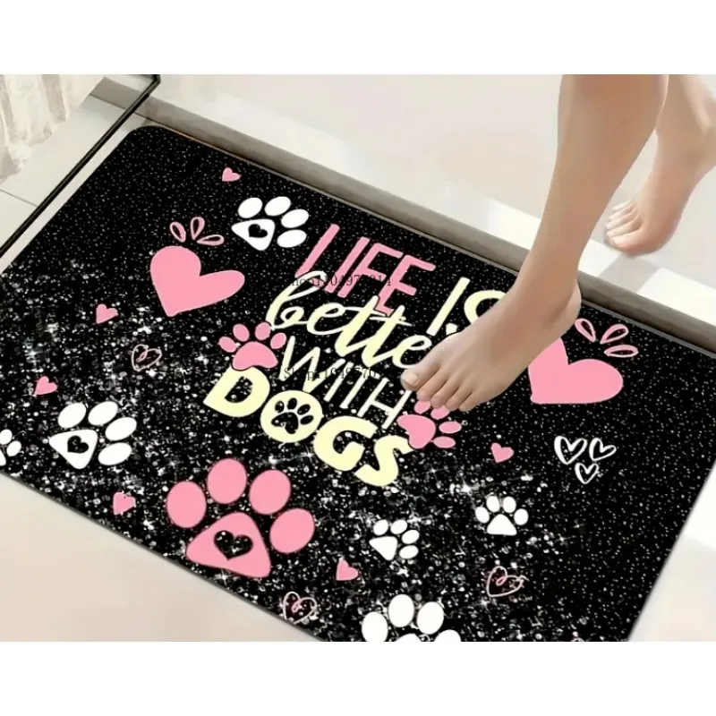 ممسحة بنمط الكلب، هدية مضحكة، مطبخ، غرفة نوم، RV، شرفة، ممسحة ديكور داخلية وخارجية #5