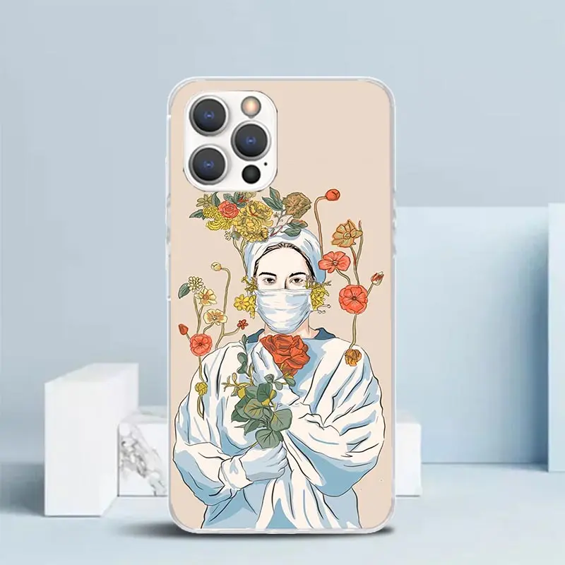 Medicine Nurse Doctor Phone Case For IPhone 16 17 Air 16E 15 14 Plus 13 Mini 12 11 Pro Max 7 8 + SE 2020 Soft TPU Back Cover 16