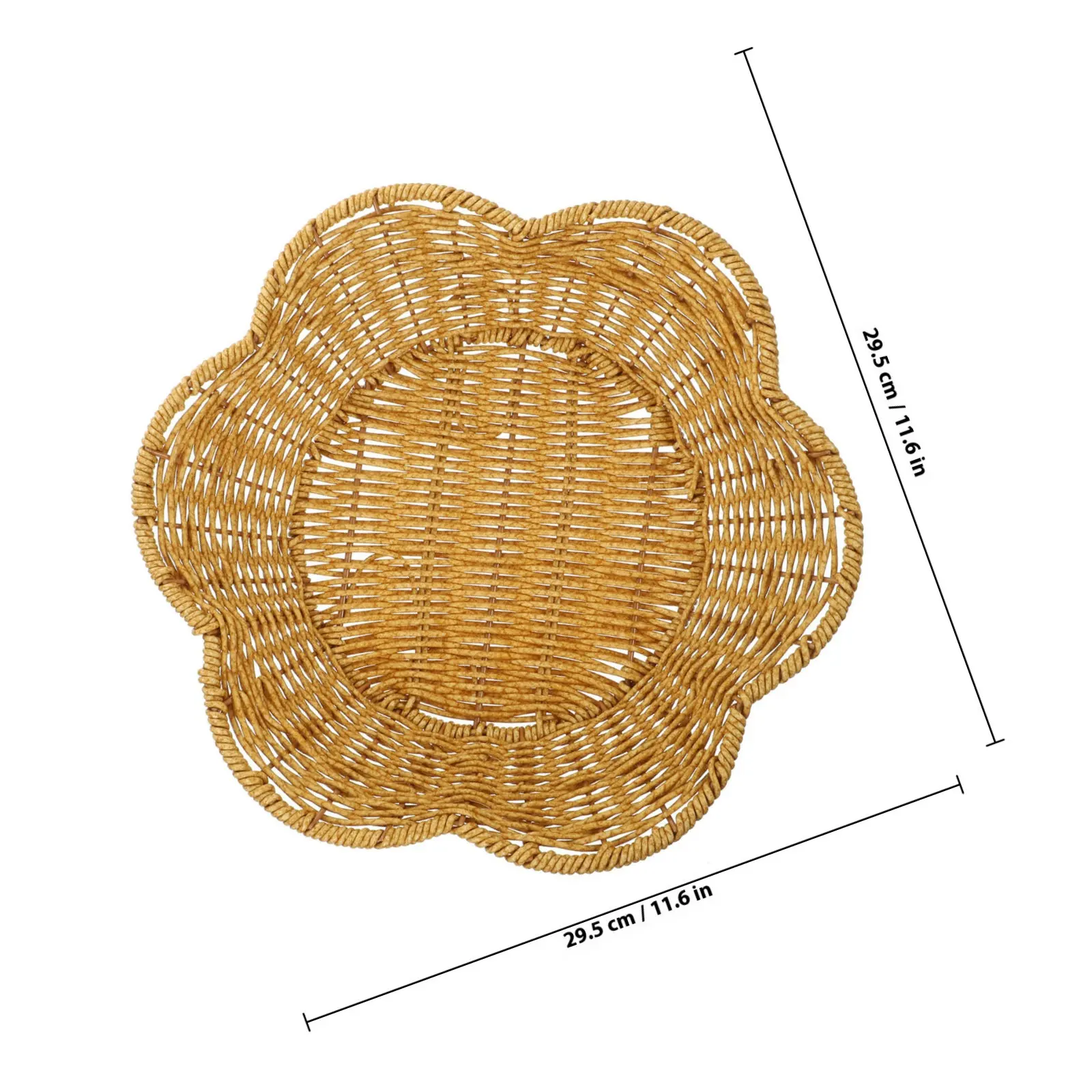 Woven Storage Basket for Fruits Snacks Cosmetics Keys Nuts Desktop Organizer Home Office School Sundries Holder Natural Rattan