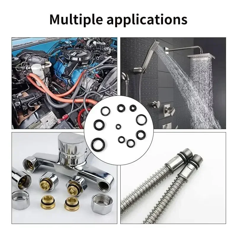 Kit de joints toriques en caoutchouc, joint Neria, WieshammWasher, tuyau de réparation, immunisation de voiture, accessoires pneumatiques, ensemble