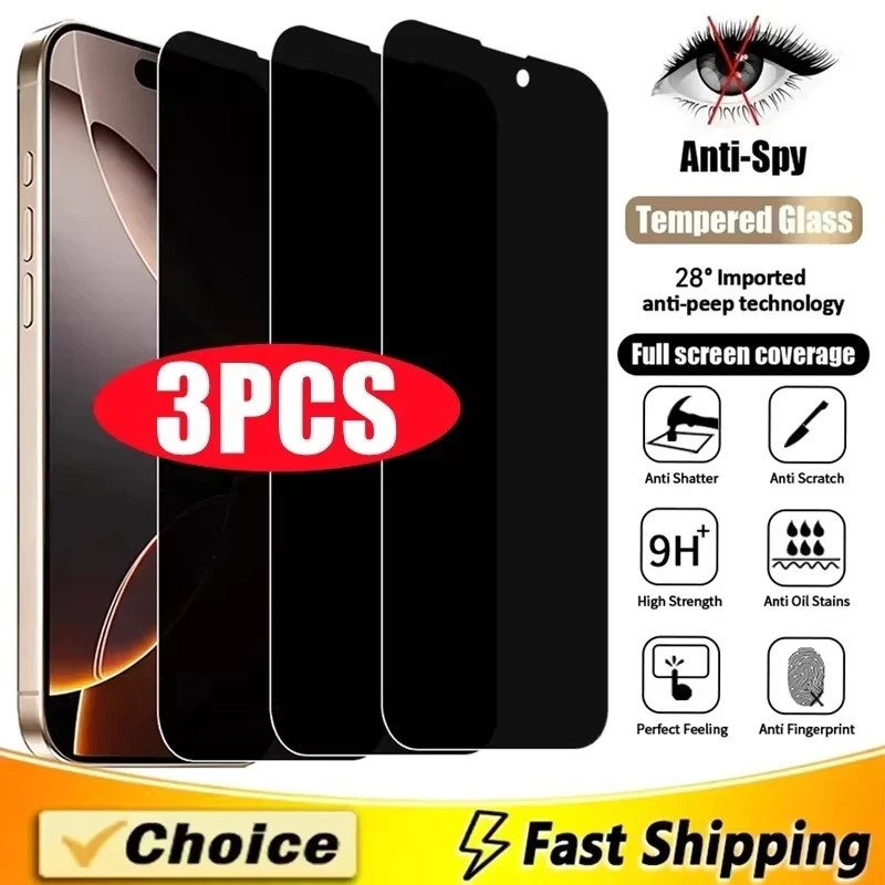 

Full Cover Anti-Spy Screen Protector For Samsung A56 A55 S23 S24 FE S25 Ultra A16 A35 A54 A26 A25 A06 A73 A33 A53 Tempered Glass