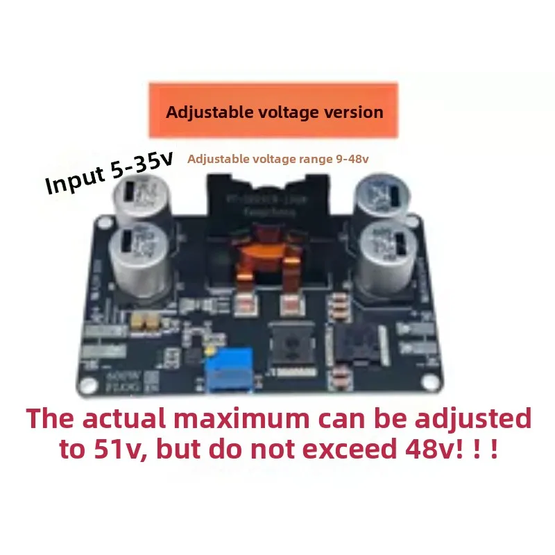 600W High-power Boost Module, Adjustable Voltage Version DC-DC Power Module, Synchronous Boost