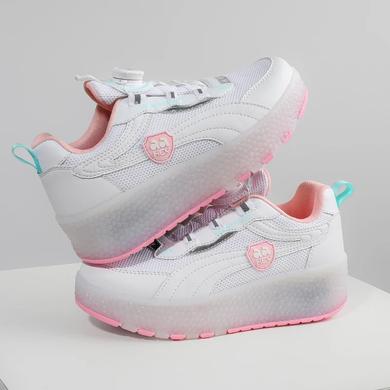 

Kids' Invisible Roller Sneakers: 8-Wheel & 4-Wheel Roller Skates – Boys', Girls' Wheeled Shoes for Students