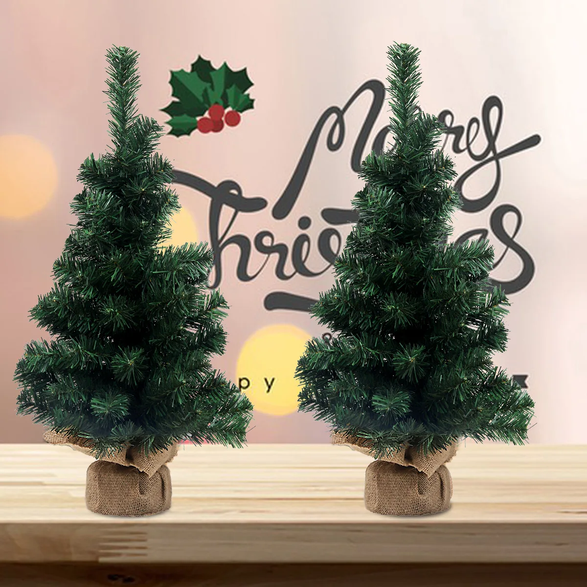 15-60CM Christmas Tree Restaurant Tea Table Festival Scene Atmosphere Layout Props Desktop Ornaments Christmas Decoration Nordic