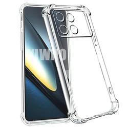 Airbag Transparent Phone Case for Xiaomi Poco F6 X6 X5 F5 F4 F3 X4 X3 Pro 5G M6Pro 4G M5S Protective Shockproof Back TPU Cover