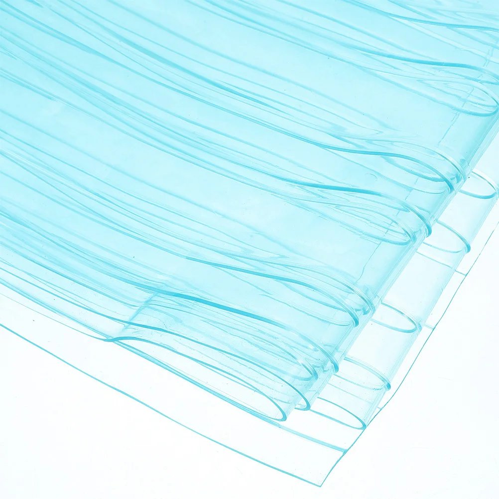 ستارة باب المنزل: رفرف بولي كلوريد الفينيل الشفاف مقاس 80.56 × 7.31 بوصة قابل للقص للوصول إلى الحيوانات الأليفة شريط حاجز الهواء بديل لرفرف بيت الكلب