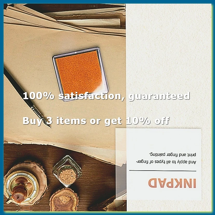 Ink pad stamp pad for wedding letter Document gold