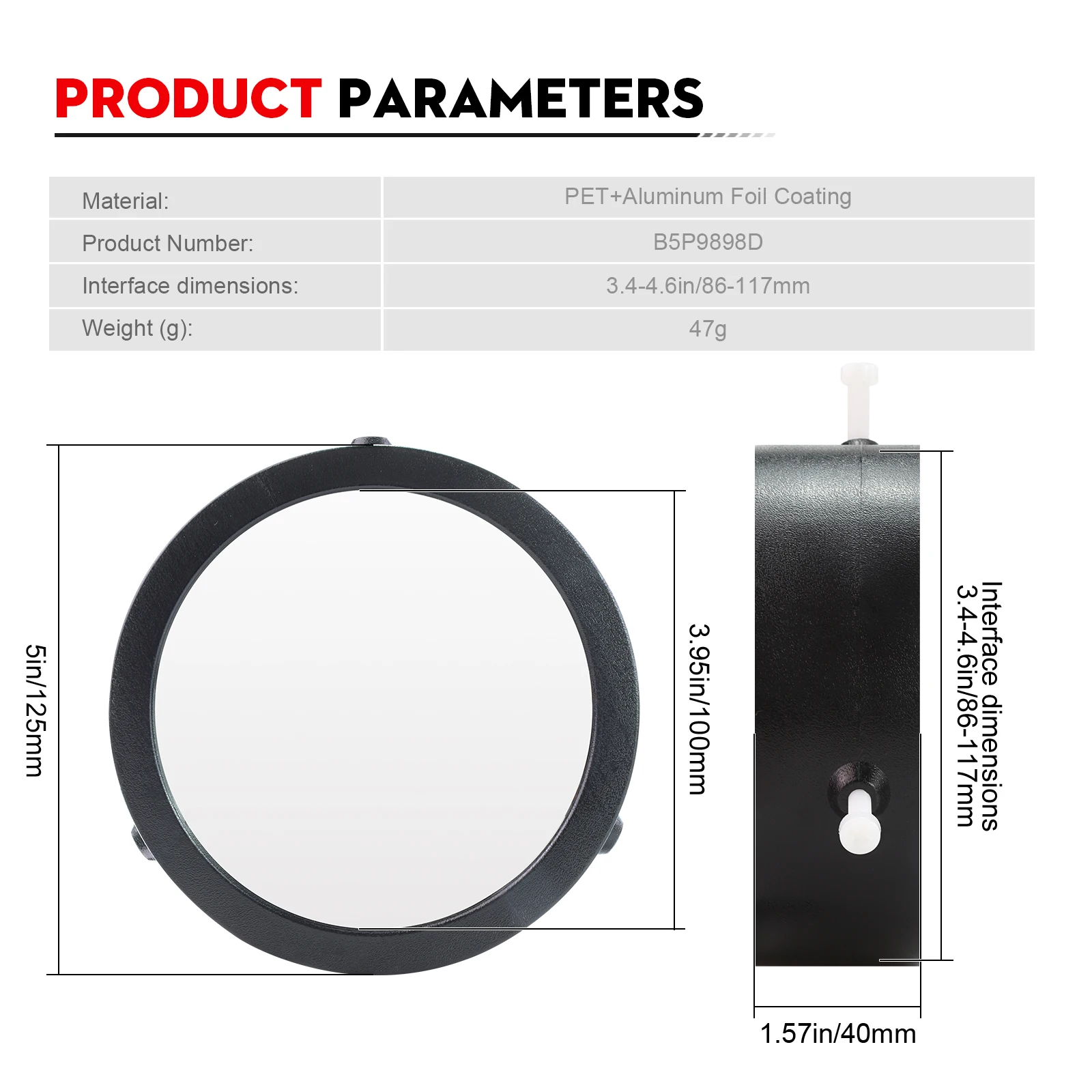 86mm to 117mm Solar Eclipse Telescope Filter Secure Fit with Solar Safe Film Objectives Camera Lenses Look the Sun or Sunspots