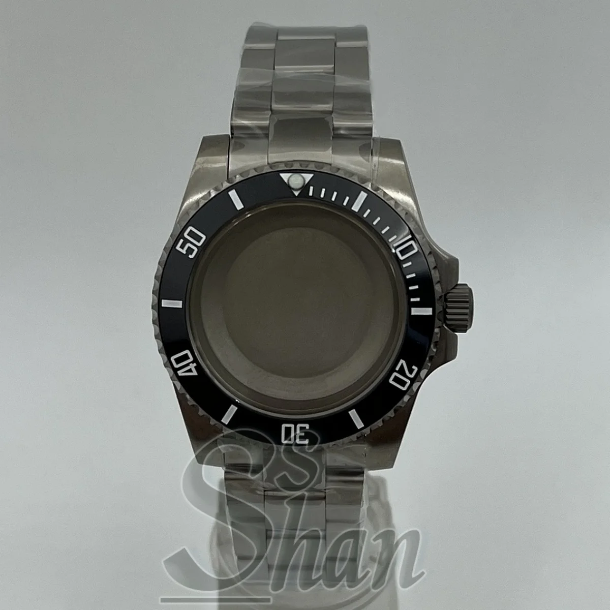 Aleación de titanio 40mm NH35 caja de reloj correa de cristal de zafiro SUB GMT Yacht NH34 NH35 NH36 ETA2824 movimiento resistente al agua 10ATM