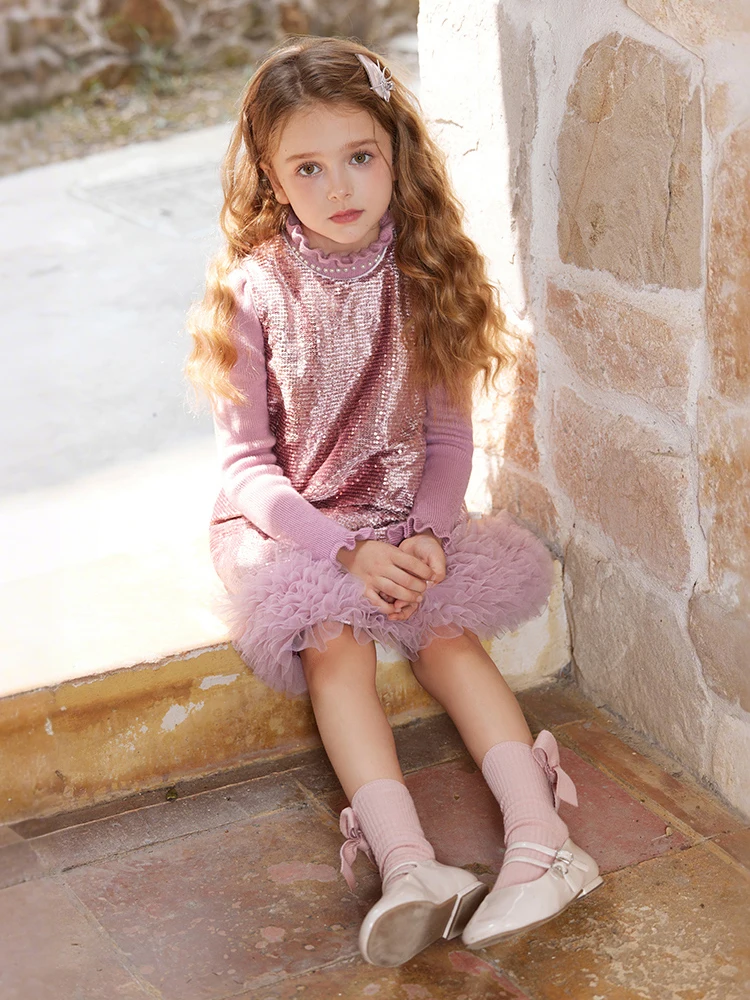 Girls Winter Princess Dress | Sparkly Sequin & Velvet Sleeveless Party Dress | Holiday Christmas & Birthday Outfit for Toddler