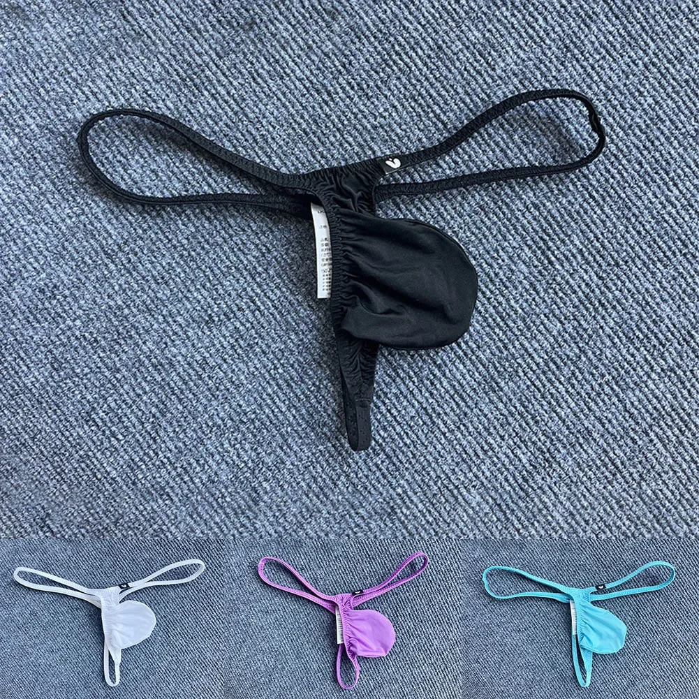 

Mens sexy Sissy Lingerie Ultra-Thin Thong Low Waist Pouch Erotic T-Back Gay Bulge Briefs Underwear For sexy toy mens Underpants
