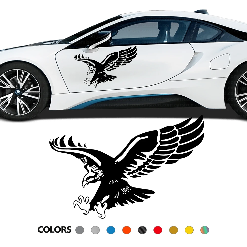 

Car Side Door Stickers Universal Vinyl Film Auto Graphics Eagle DIY Decals Automobile Styling Decoration Auto Tuning Accessories