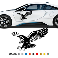 Car Side Door Stickers Universal Vinyl Film Auto Graphics Eagle DIY Decals Automobile Styling Decoration Auto Tuning Accessories