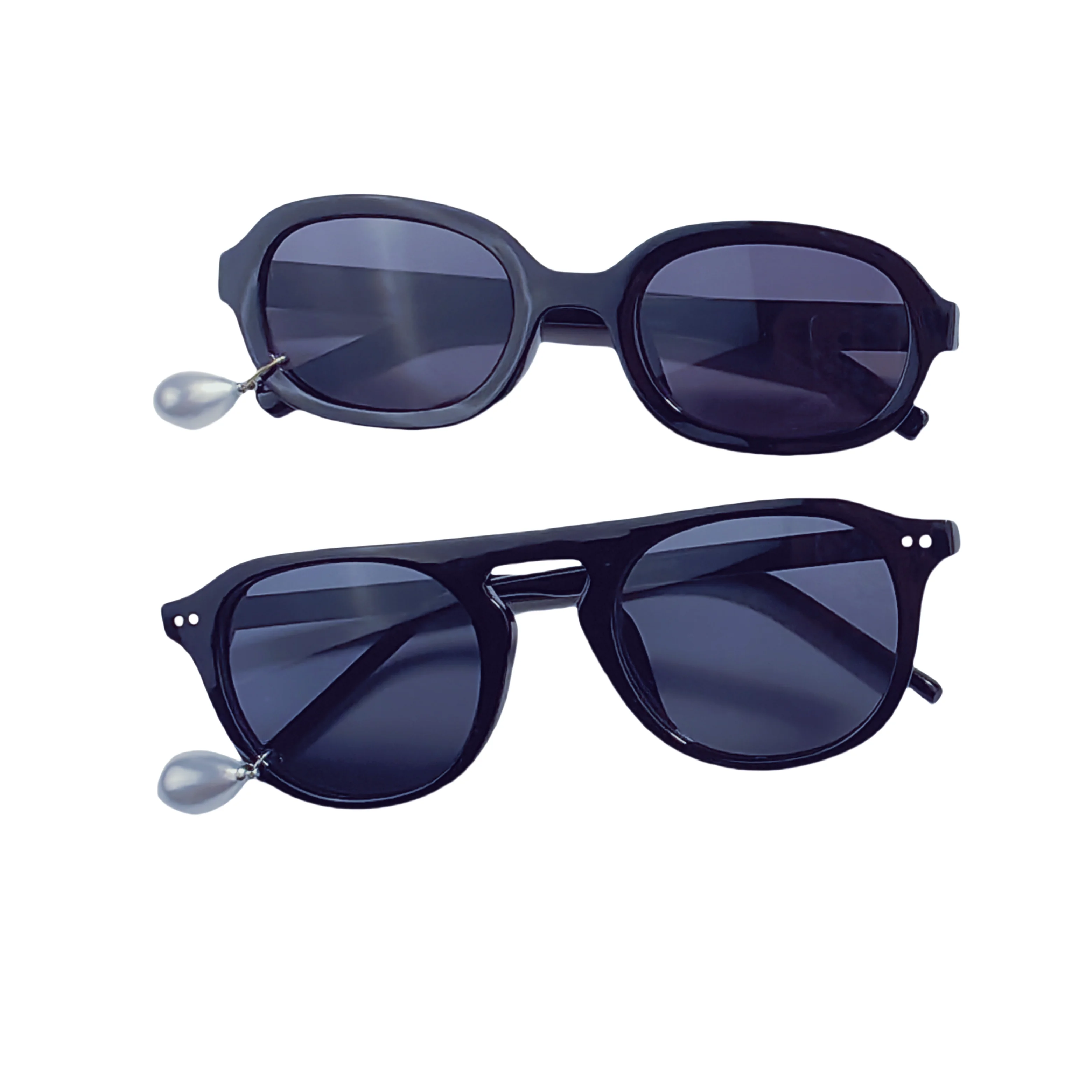 2025 New Fashion Pearl Pendant Sunglasses for Men Women Trendy Street Style Accessory UV400 Protection Statement Eyewear