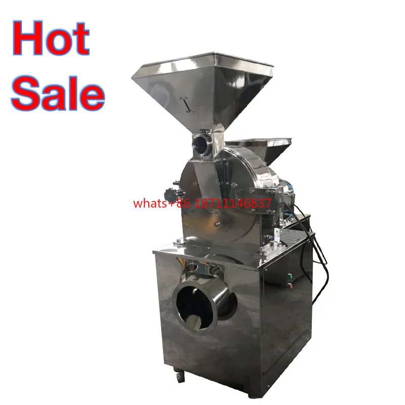 Automatic Lemongrass Tumeric Teff Dried Moringa Leaf Grinding Machine Pulverizer