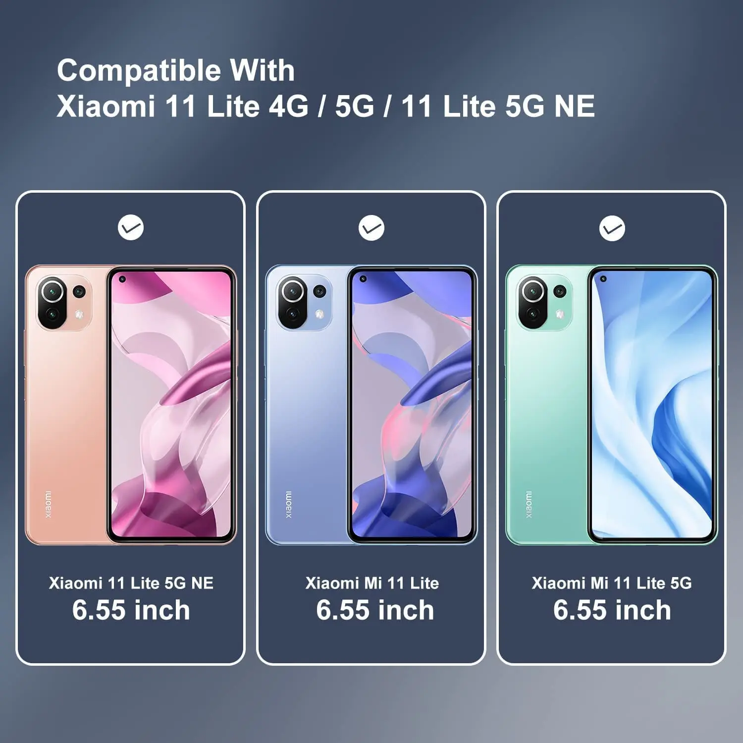 9H folia ze szkła hartowanego do Xiaomi 11 Lite 5G NE 2/4 szt. Szkła ochronnego HD