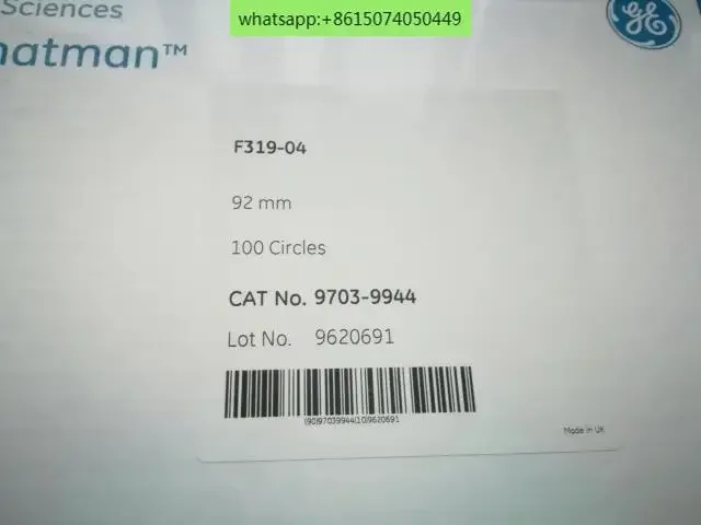 

Whatman Cambridge Filter F319-04 44mm 97039944 97039654 Membrane GF-10