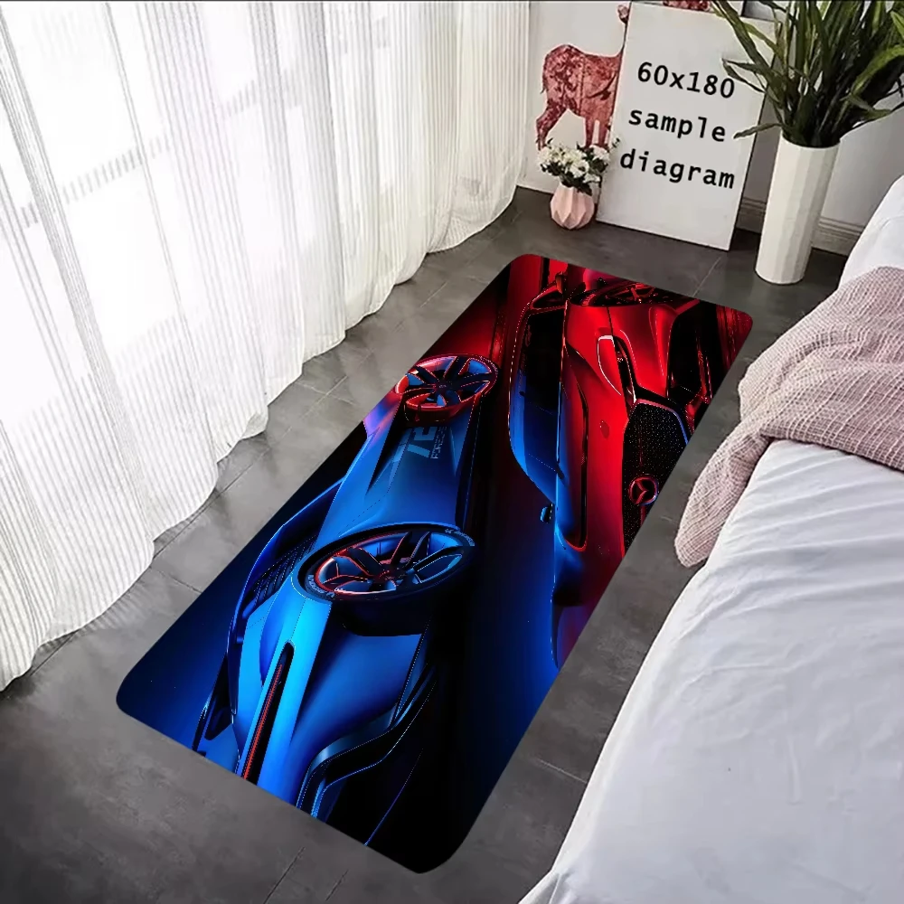 G-Gran-Turismo ديكور السجاد لغرفة النوم نونسليب البساط ترحيب السجاد غرفة المعيشة المنزلي السرير لينة الكلمة حصيرة المطبخ الجبهة ممسحة #3