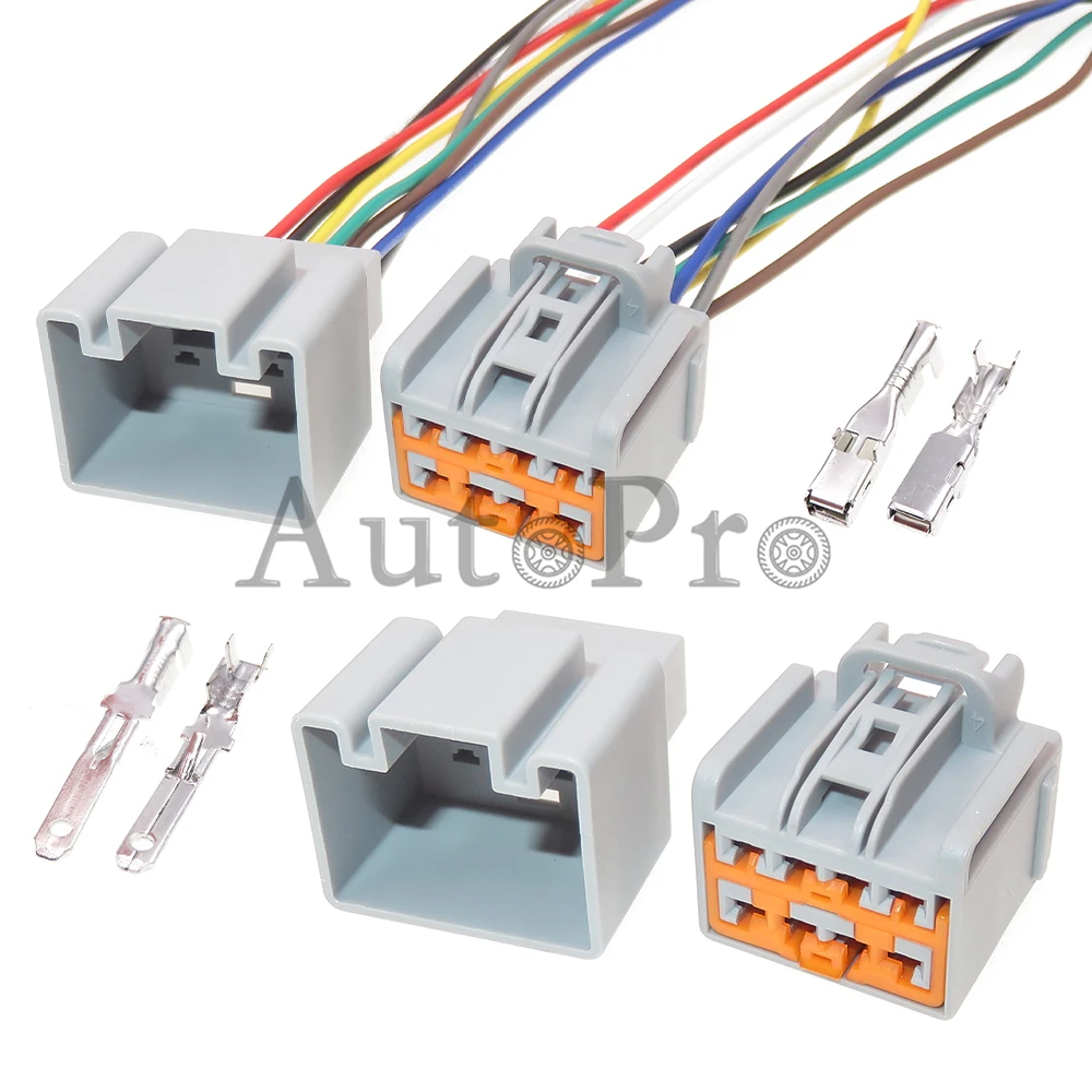 

1 Set 8 Way Car Wire Cable Adapter 7282-3243-40 7283-3243-40 Starter Electrical Connector Automobile Male Plug Female Socket