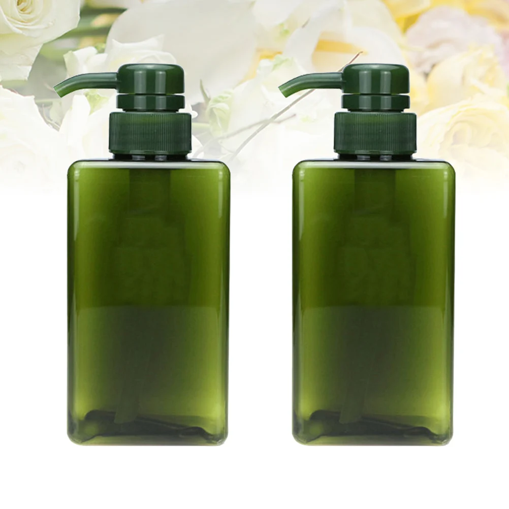 

2 pcs Pet Leakproof Pump Bottles Airless Dispensers Lightweight Travel Lotion Shampoo Liquid Soap Detergent Refillable