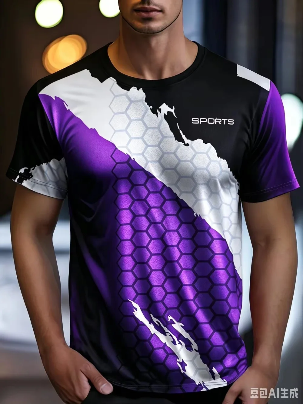3D Printed Plaid Sportswear T-Shirt Funny Gym T-Shirt High Quality Fitness Men's Short Sleeves Muscle Man Tough Guy T-Shirt Tops