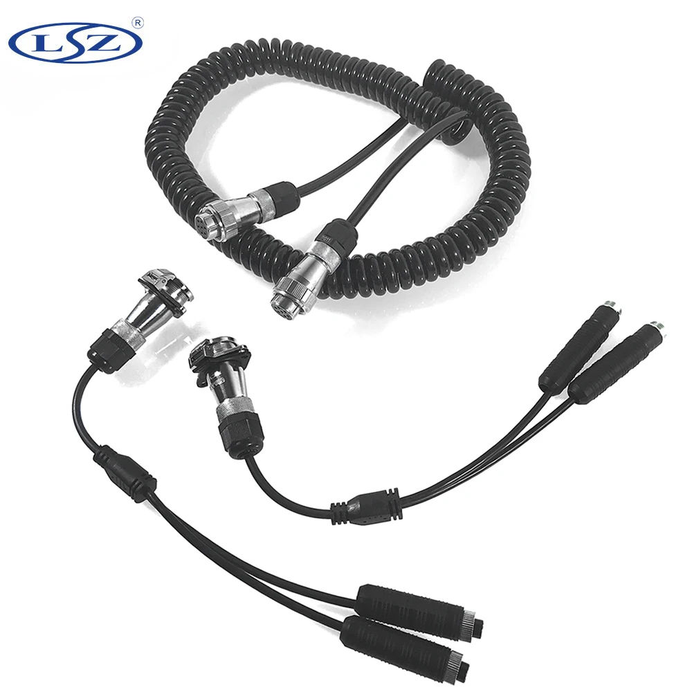 

LSZ spot wholesale 1080p mobile hard disk recorder local monitoring 5m7 core coil cable spring line protection monitoring line