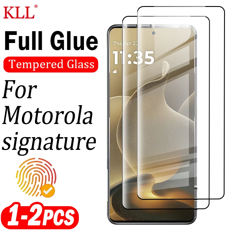 

1-2pcs 3D Curved Full Glue Transparent Tempered Glass For Motorola Signature Screen Protector Ultra thin Unlock Glass