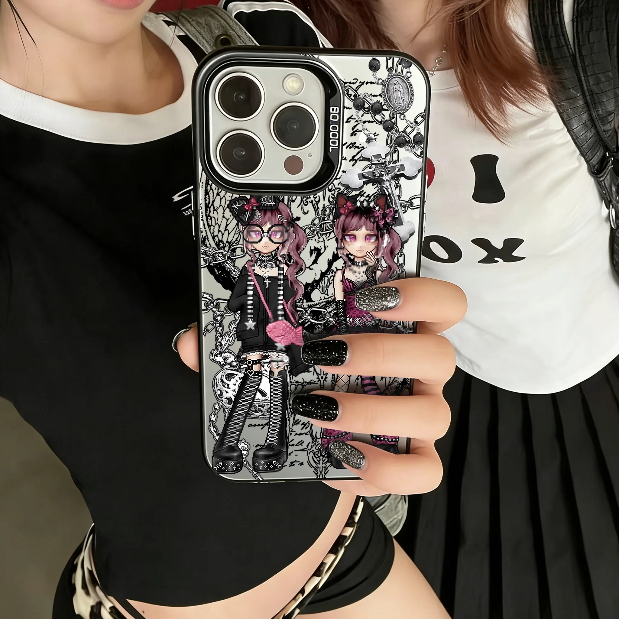 Y2K Hot Girl Phone Case for Infinix Hot Note Zero 60i 60 50 40 30 30i 20 20s 12 12i Smart 10 9 8 7 6 5 Pro Plus 4G 5G Back Cover - view 3