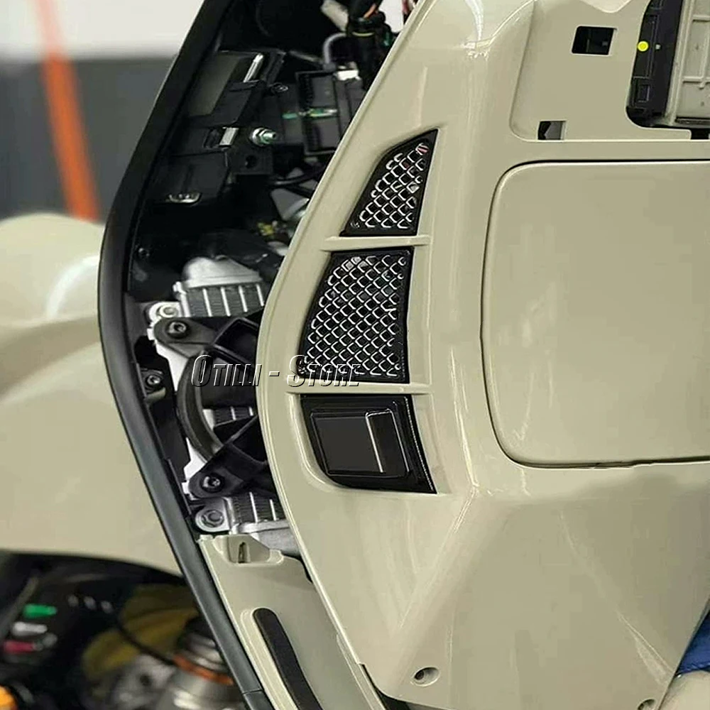 اكسسوارات الدراجات النارية شبكة المبرد غطاء حماية مبرد الزيت شواء حماية لفيسبا GTV 300 GTV300 GTS 300 GTS300 2023 2024 #5