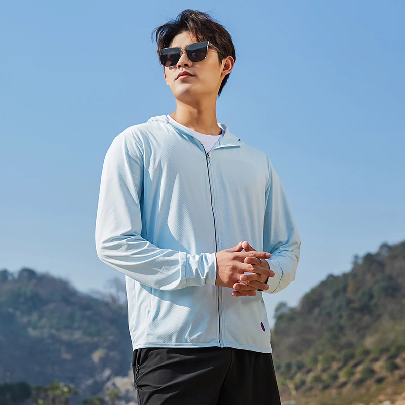 2024 New Summer Sunscreen Clothing Leisure Outdoor Bicycle Sports Hooded Coat Solid Color Breathable Camping windbreaker