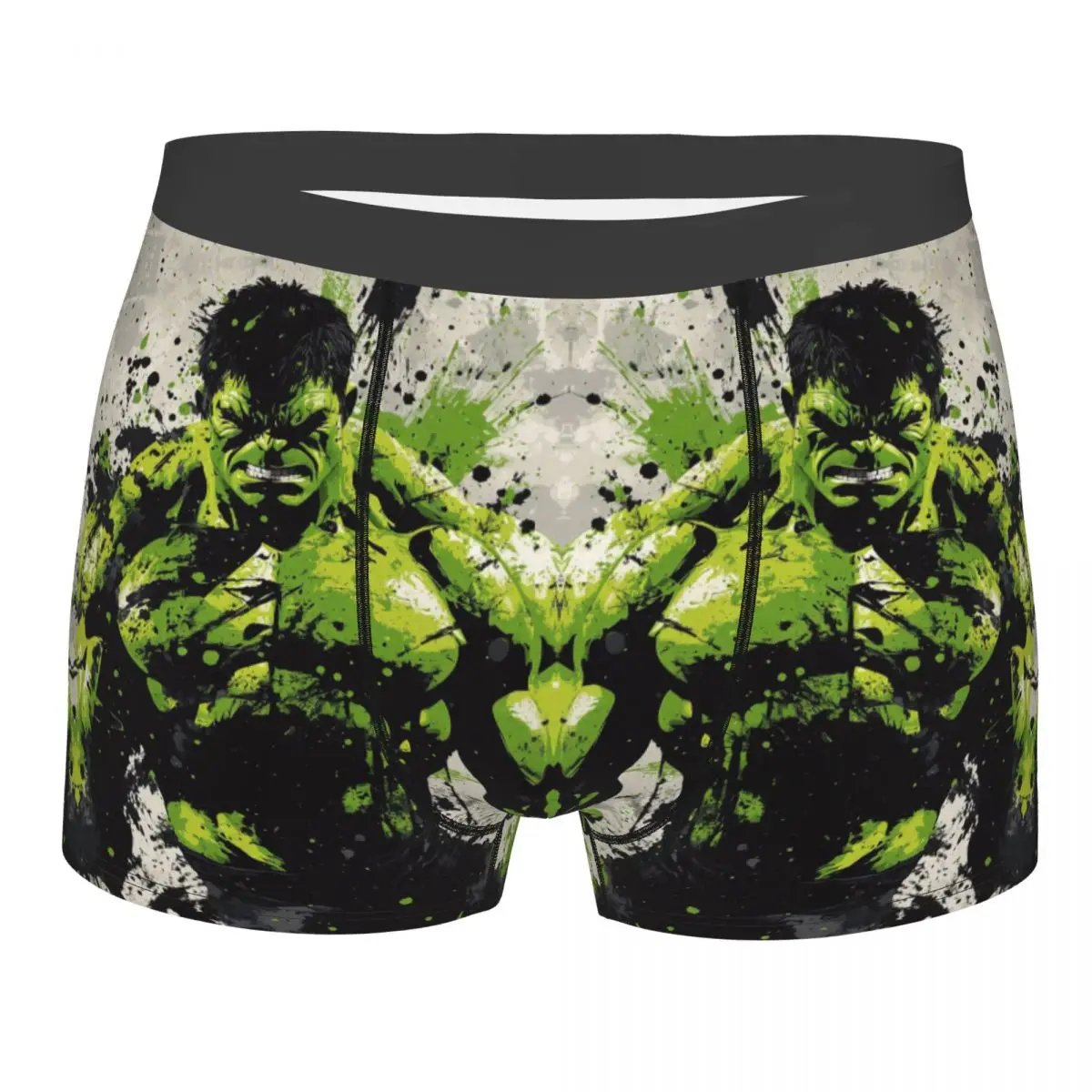 

Custom Hulk Super Heroes Underwear Men Breathable Fashion Film Boxer Briefs Shorts Panties Soft Underpants For Male