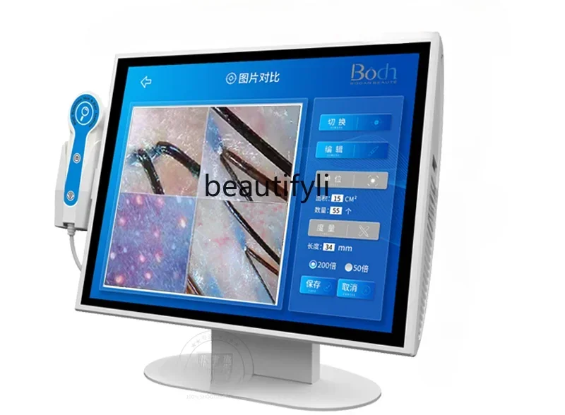 smt14 ss newScalp Detector Hair Skin Face Analysis Test Instrument HD Barber Shop with Screen All-in-One Machine