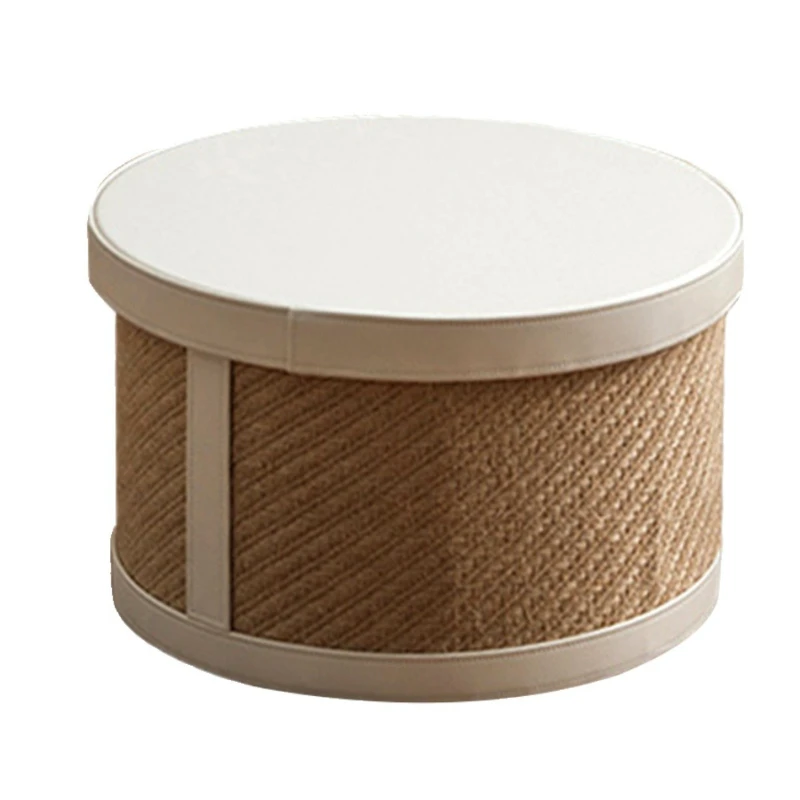 Light luxury household hand-woven multi-purpose with lid storage box sundries snack storage basket dirty clothes basket basket
