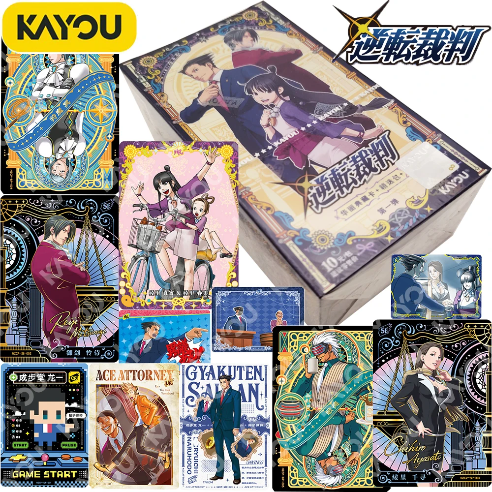 

New Kayou Official High Score AVG Game Ace Attorney Collection Card Cartoon Protagonist Creative Peripheral Exquisite Cards Gift