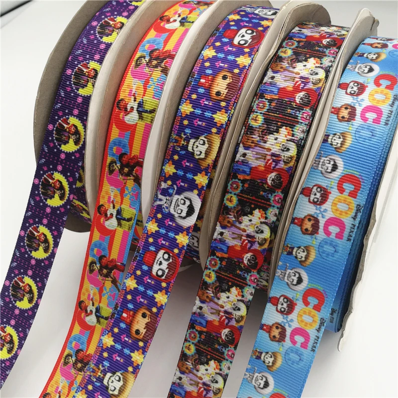 Cartoon character 7/8inch 1inch 1.5inch 2inch 3inch printed grosgrain ribbon Sewing Bow-knot Crafts material R2972