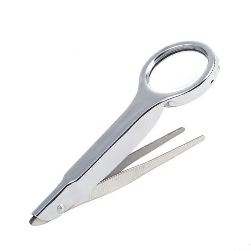 Tanya Pliers With Magnifying Glass For Hobby First Aid Kit Stainless Steel 18143 Tweezers (With Function)