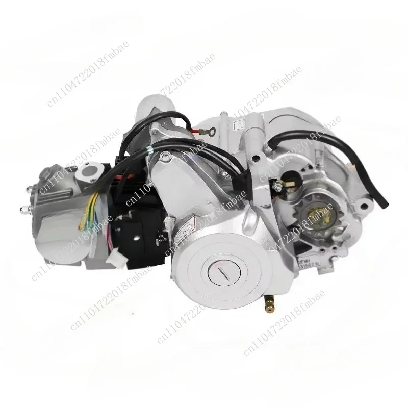 125CC 4 Stroke Semi Auto Engine Motor 4 Speed W/ Reverse for ATV Go Kart/Three Advances, One Retreat