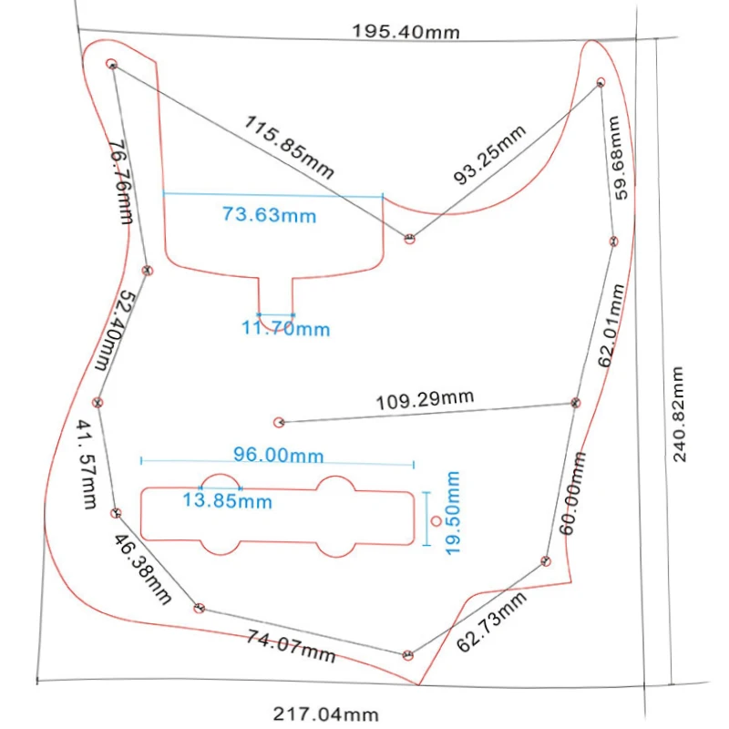 Xinyue Pickguard Custom Quality - For 11 Hole Screws Z DAL 5 String Jazz Bass Guitar Pickguard Scratch Plate