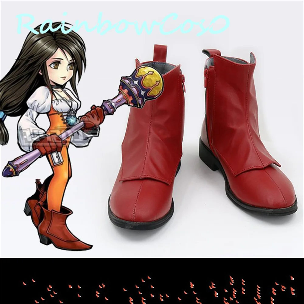 

FINAL FANTASY IX FFIX FF9 Garnet til Alexandros XVII Cosplay Shoes Boots Game Anime Halloween Christmas RainbowCos0W3015