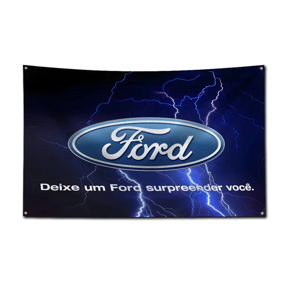 3x5 Ft Motorcycle Racing Fords Car Flag Polyester Digital Printing Banner For Garage or Out door Decoration