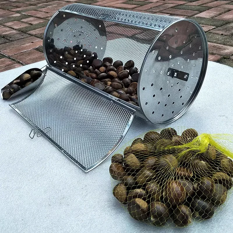 Visible 10L Electric Coffee Roaster Coffee Bean Nuts Baking Machine Home Outdoor Roasting Machine Stainless Steel