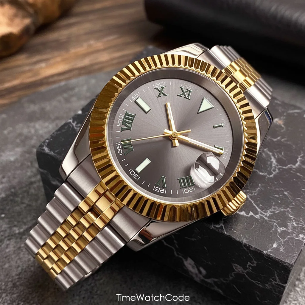 Customized Watch NH35A Automatic Watch for Men Luxury PVD Gold Plated Waterproof Sapphire Crystal Date 39mm 36mm Personalize