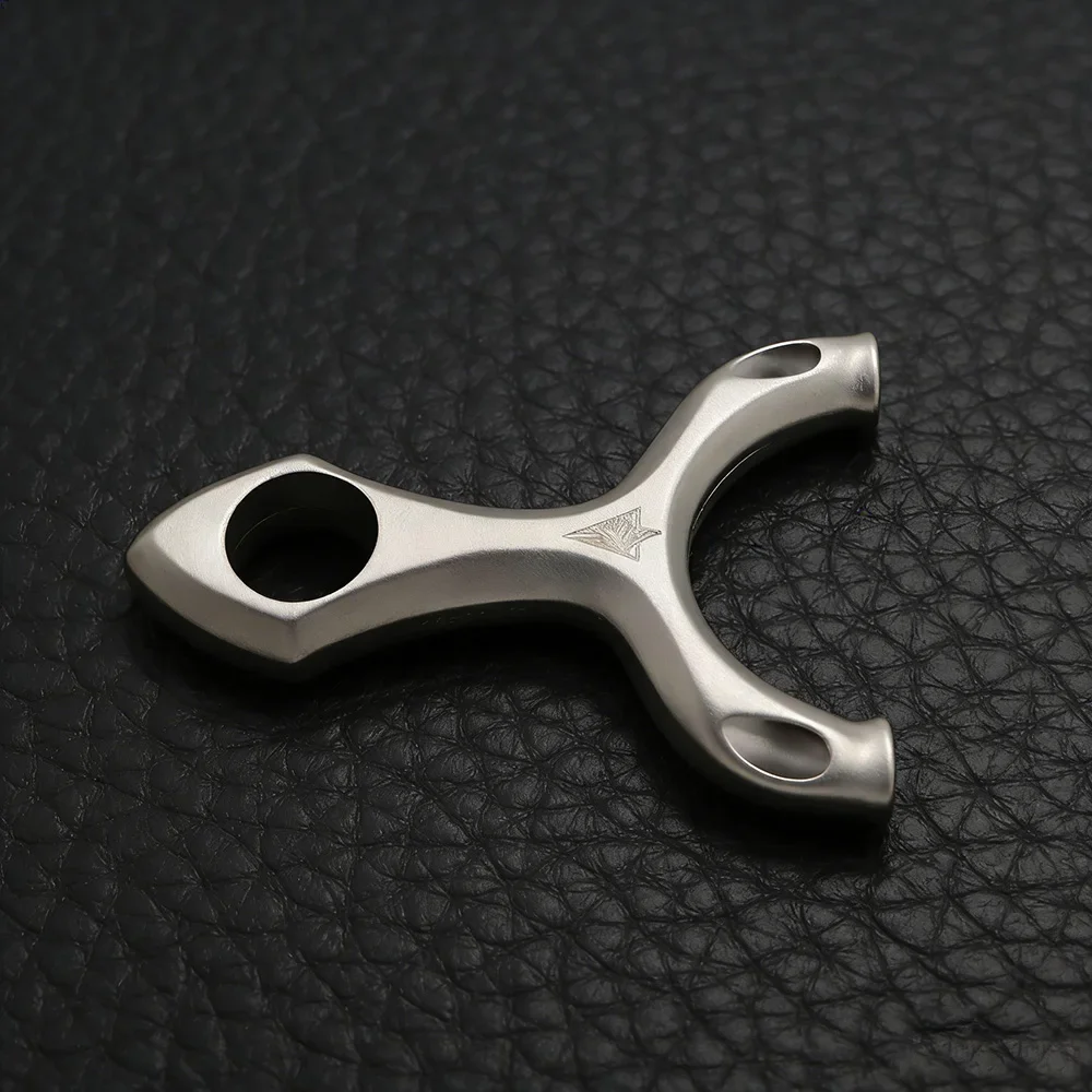 

Stainless Steel Slingshot Super Hard Silver Outdoor Hunting Shooting Entertainment Target Practice Catapult Premium Quality