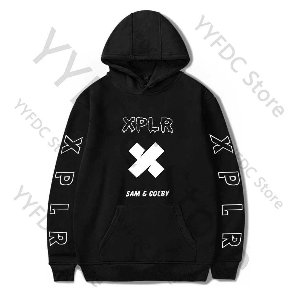 XPLR Hoodie Sam And Colby Vintage Fashion Streetwear Sweatshirt Harajuku Men Loose Autumn Soft Hoodies Trend Hip Hop y2k Clothes