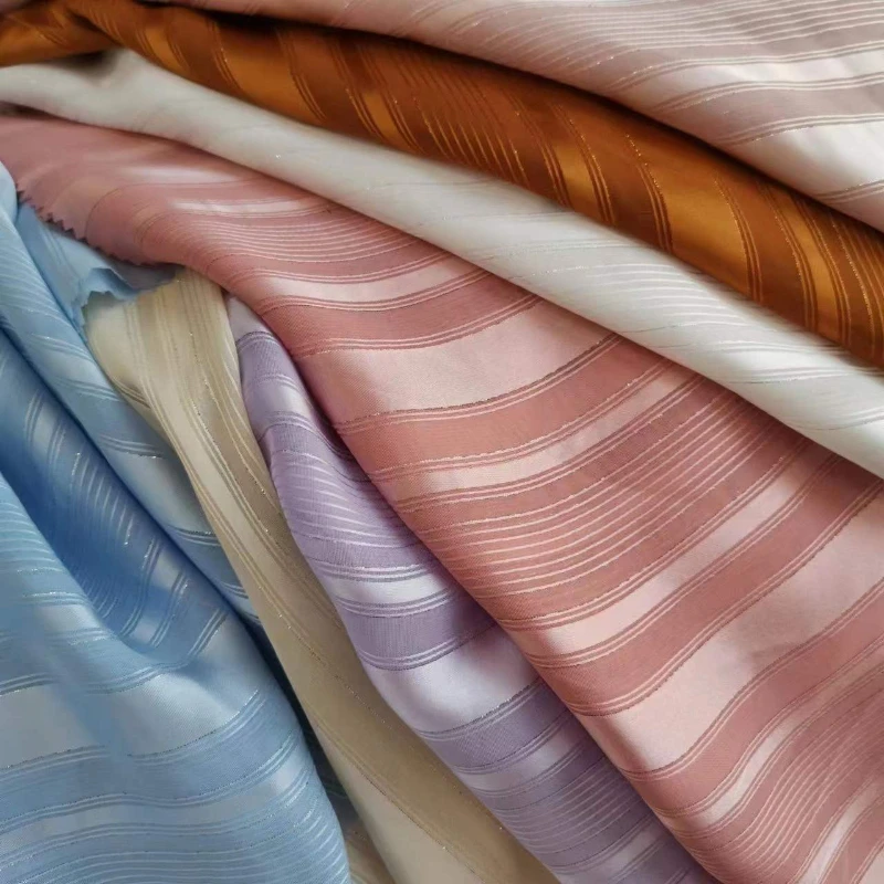L100cm X B148cm Chiffon Stoff Home Metallic Silber Strukturierte DIY Nähen Material Frauen Kleid Bluse Atmungsaktive Saison Mode – Detail 2