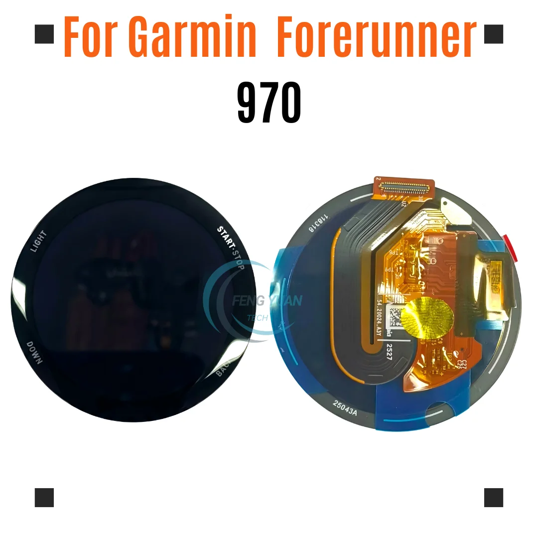 AMOLED Touch Screen Replacement For Garmin Forerunner 970 GPS Running Watch Display Repair Parts