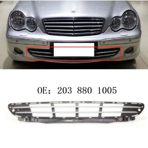 Front Bumper Grill A2038801005For Mercedes-Benz  C-Class W203 C200 C300 2005-2006
