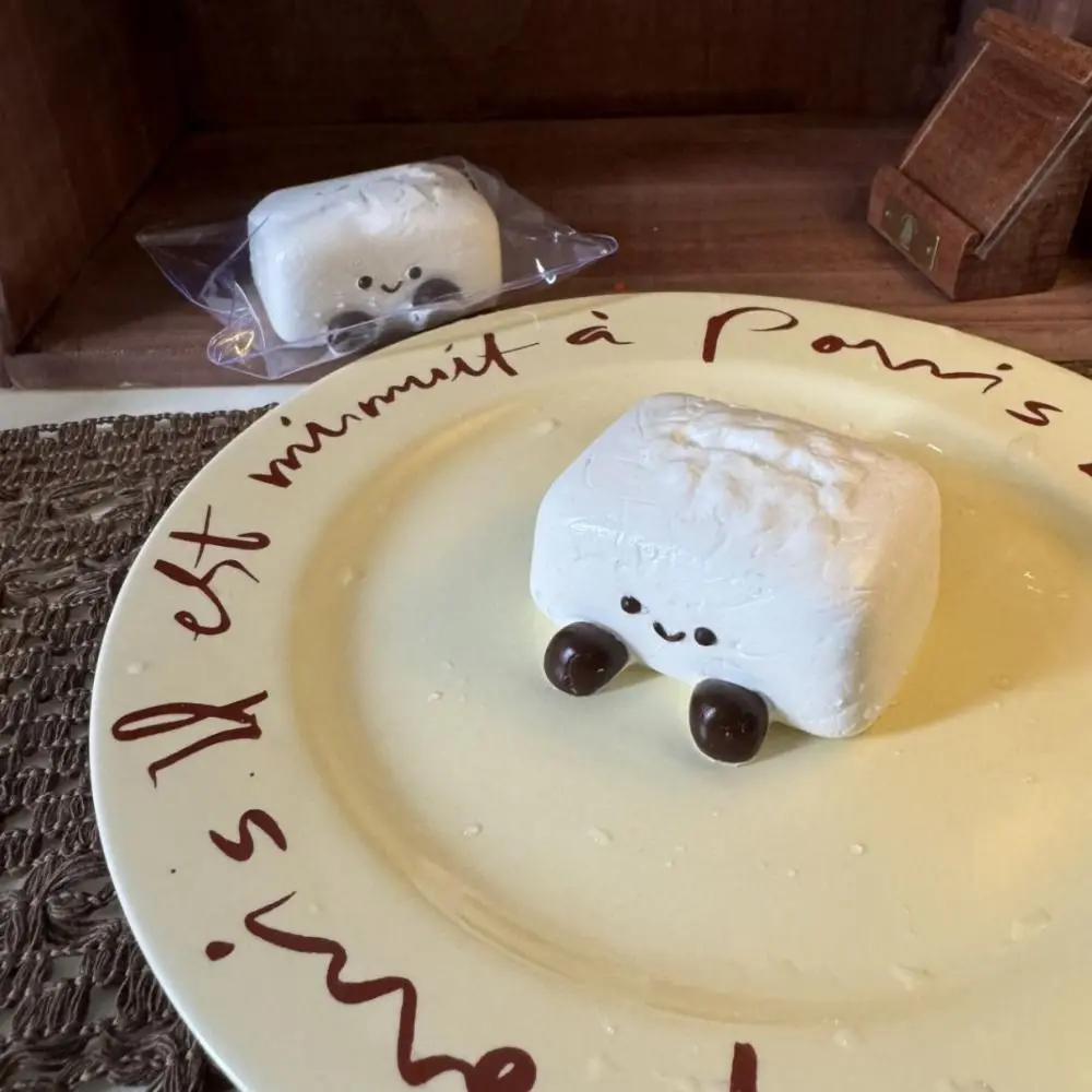 Regalo lindo pastel postre apretar silicona de calidad alimentaria juguete de descompresión suave creativo pegajoso alivio relajarse