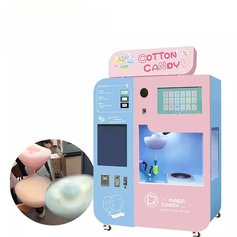 Manufacturing Robot Electric Candy Marshmallow Dental Floss Vending Machine Small Business Automatic Marshmallow Machine