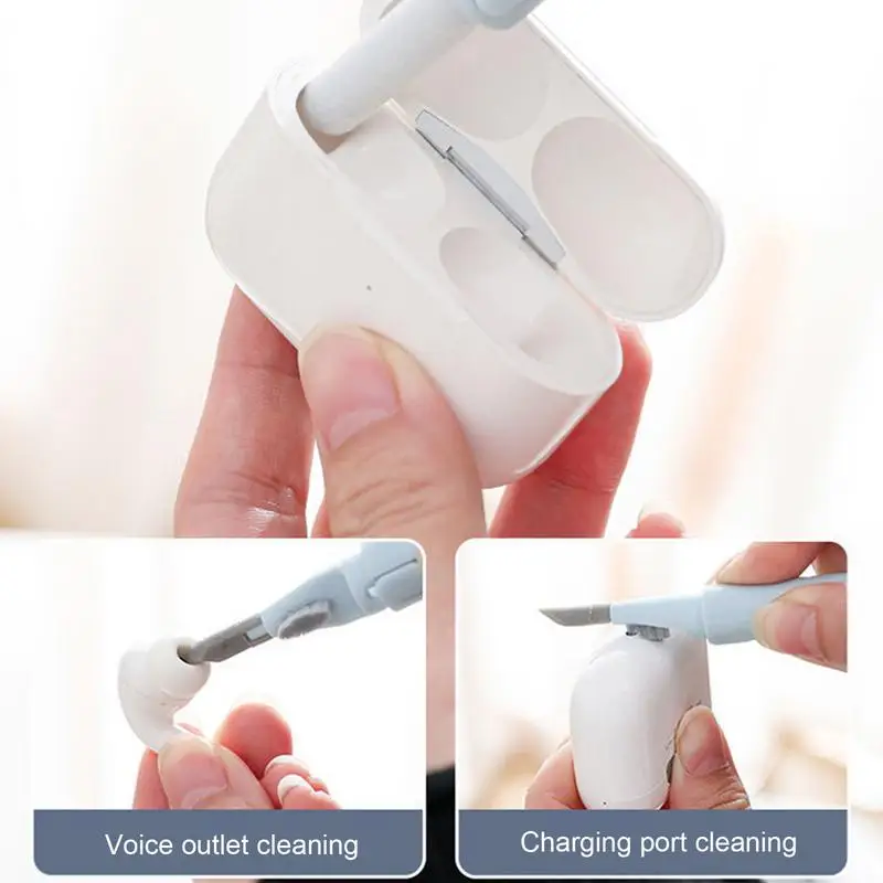 Kit de limpieza de auriculares 8 en 1, Kit de limpieza de auriculares multifuncional, limpiador de teléfono móvil para tableta y ordenador